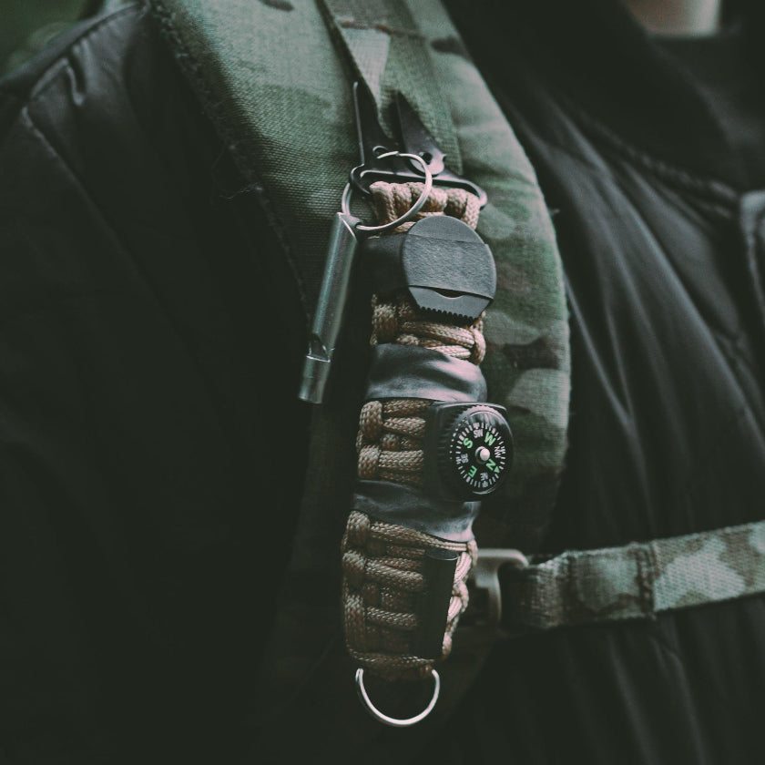 13 in 1 Paracord Survival Clip On, Survival Gear