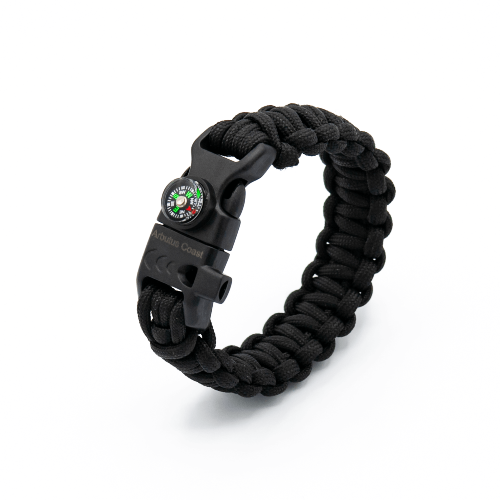 5 in 1 Paracord Bracelet (Black)