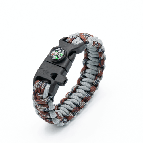 5 in 1 Paracord Bracelet (Bue Camo)