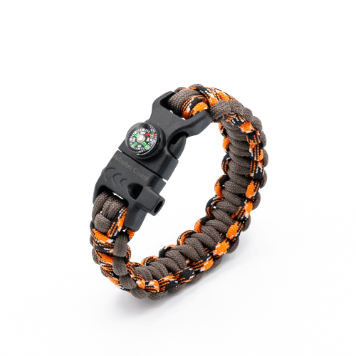 5 in 1 Paracord Bracelet (Orange)