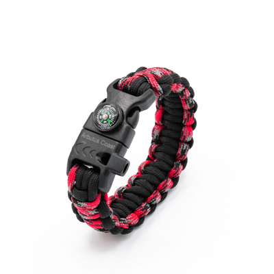 5 in 1 Paracord Bracelet (Red)