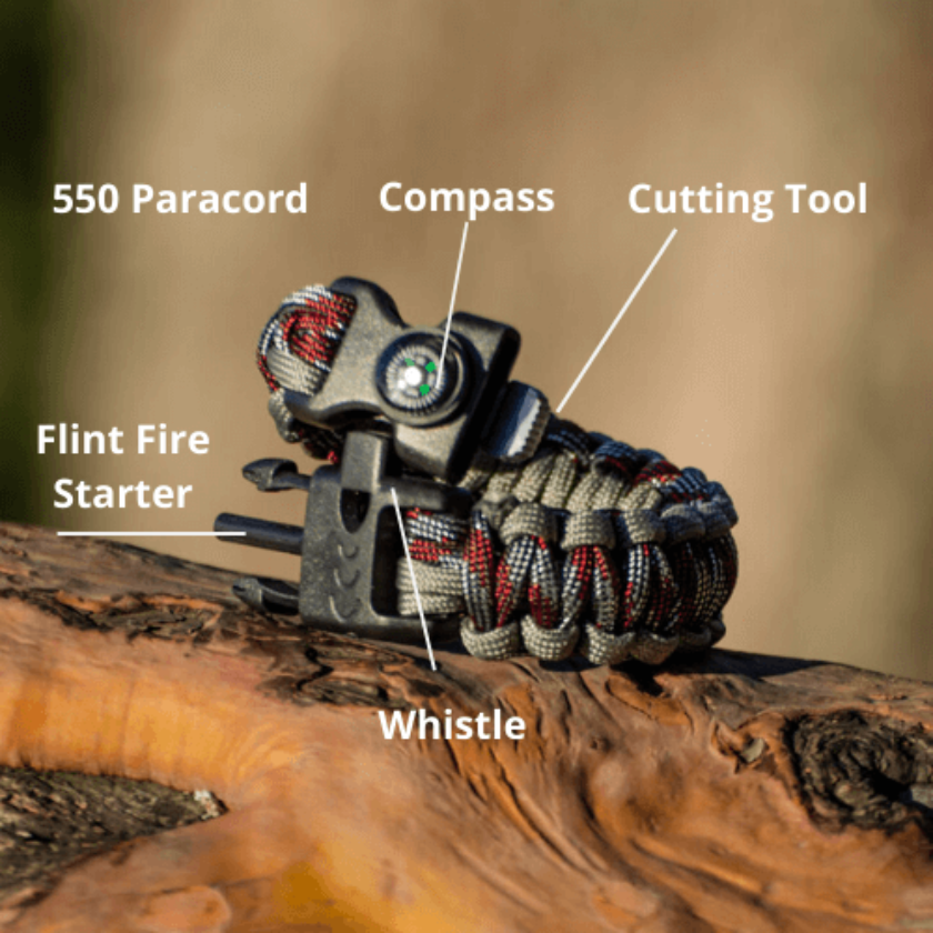 5 in 1 and 10 in 1 Paracord Survival Bracelets