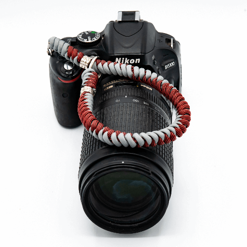 Camera Wrist Strap (Burgandy/Grey)